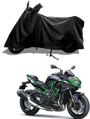 GROFATIK Two Wheeler Cover for Kawasaki(Ninja H2R, Black)