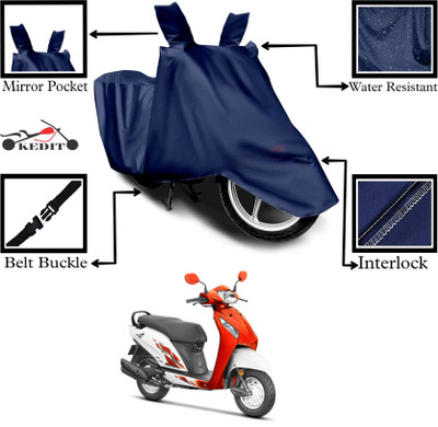 KEDIT Two Wheeler Cover for Universal For Bike(Activa i, Blue)