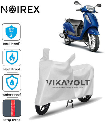 NOIREX Waterproof Two Wheeler Cover for Suzuki(Access 125, Silver)