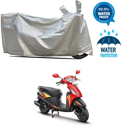 RWT Waterproof Two Wheeler Cover for Hero(Pleasure, Silver)