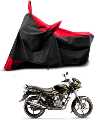 KEDIT Two Wheeler Cover for Bajaj(Discover 125 DTS-i, Red, Black)
