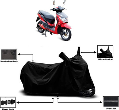 KEDIT Two Wheeler Cover for Hero(Electric Dash, Black)
