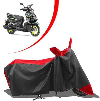 SEBONGO Waterproof Two Wheeler Cover for Yamaha(Ray ZR, Black, Red)