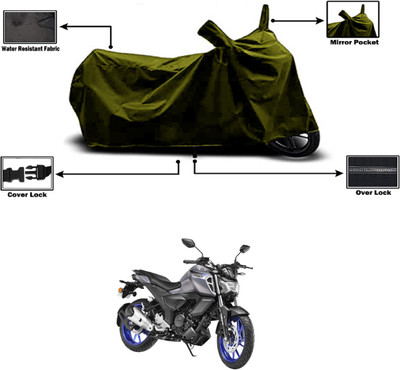 Amexride Two Wheeler Cover for Yamaha(FZS-FI, Green)