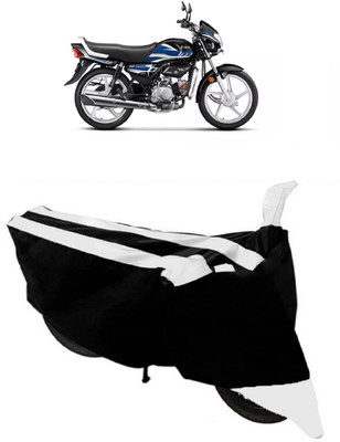 GANPRA Two Wheeler Cover for Hero(HF, Black, White)