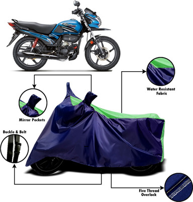 AUCTIMO Two Wheeler Cover for Hero(Passion Pro TR, Blue)
