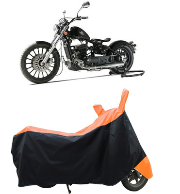 Coxtor Waterproof Two Wheeler Cover for Royal Enfield(Bobber 350, Orange)