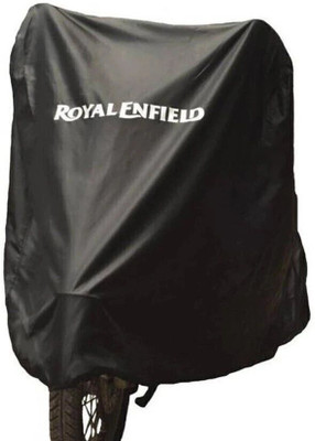 whitefox Two Wheeler Cover for Royal Enfield(Bullet 350, Black)
