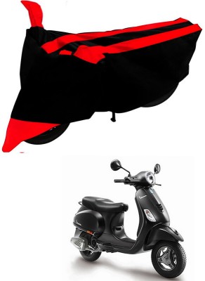 Ascension Two Wheeler Cover for Piaggio(Vespa, Black, Red)