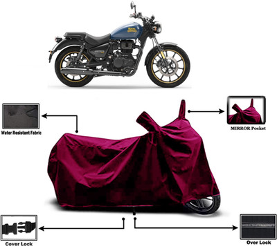 Amexride Two Wheeler Cover for Royal Enfield(Meteor BS6, Maroon)
