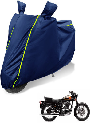 Auto Hub Waterproof Two Wheeler Cover for Royal Enfield(500, Blue)
