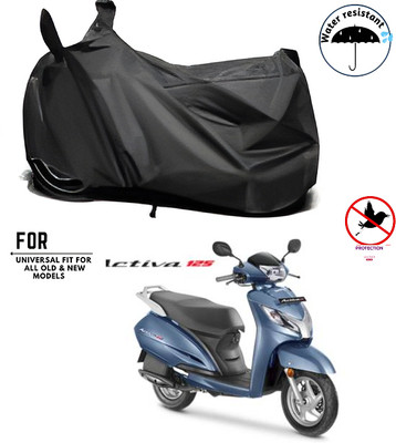 smwzxyu Waterproof Two Wheeler Cover for Honda(Activa i, Black)