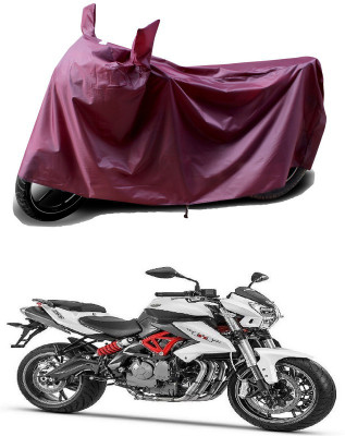 THE REAL ARV Waterproof Two Wheeler Cover for DSK Benelli(TNT 600i, Maroon)
