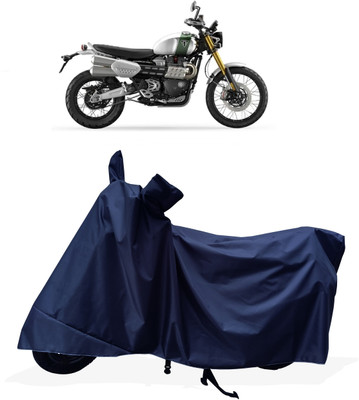 Tricway Two Wheeler Cover for Triumph(Scrambler 1200 BS6, Blue)