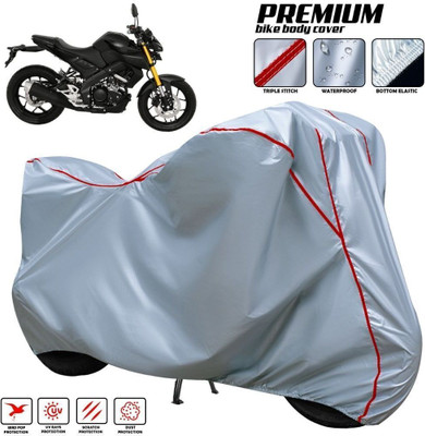xodi Waterproof Two Wheeler Cover for Yamaha(MT 15 New BS6, Silver, Red, Multicolor)