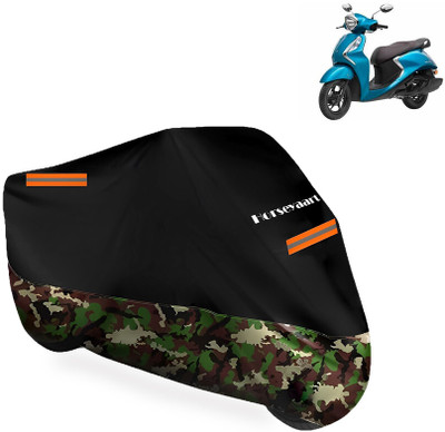 Horseyaart Waterproof Two Wheeler Cover for Yamaha(Fascino 125 BS6, Multicolor)