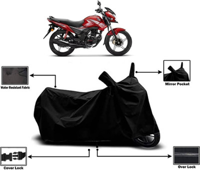 AASHTIK MART Two Wheeler Cover for Honda(CB Shine SP, Black)