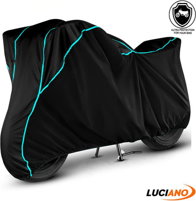 Luciano Waterproof Two Wheeler Cover for Honda(Dream Neo, Black, Blue)