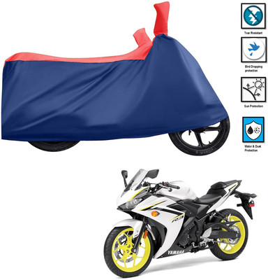 GOSHIV-car and bike accessories Waterproof Two Wheeler Cover for Yamaha(YZF R3, Red)
