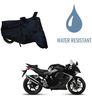 DeepShakshi AUTOMOTIVE Waterproof Two Wheeler Cover for Hyosung(GT250R, Black)
