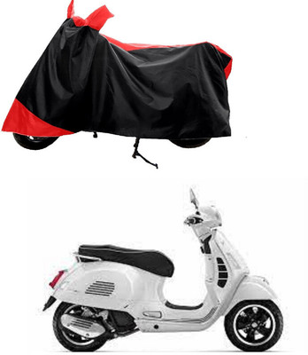 GROFATIK Two Wheeler Cover for Vespa(GTS Super 125, Red)