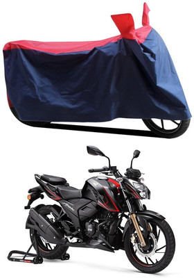 AASHTIK MART Two Wheeler Cover for TVS(Apache RTR 200 4V, Red, Blue)