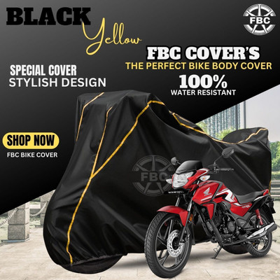 FBC Waterproof Two Wheeler Cover for Honda(SP 125, Black)