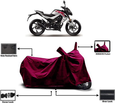 Amexride Two Wheeler Cover for CFMoto(150NK BS6, Maroon)