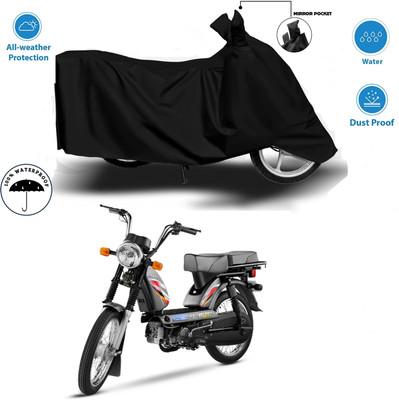 DeepShakshi AUTOMOTIVE Two Wheeler Cover for TVS(XL 100, Black)