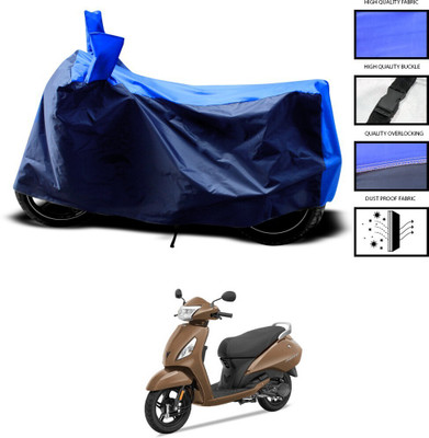 DeepShakshi AUTOMOTIVE Two Wheeler Cover for TVS(Jupiter classic, Blue, Blue)