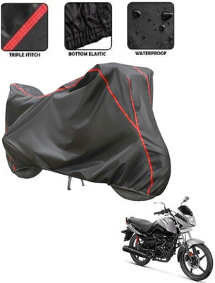 brandroofz Waterproof Two Wheeler Cover for Hero(Splendor I Smart, Grey, Red)