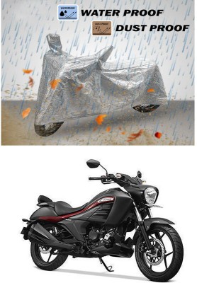 Ascension Waterproof Two Wheeler Cover for Suzuki(Intruder 250, Silver)