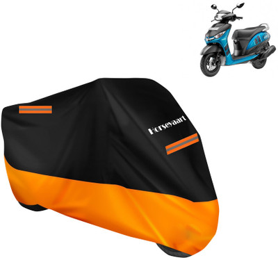 Horseyaart Waterproof Two Wheeler Cover for Yamaha(Alpha, Orange)