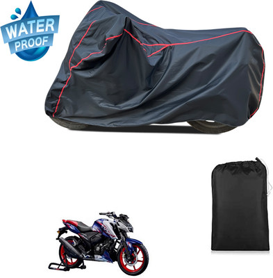 PAGORA Waterproof Two Wheeler Cover for TVS(Apache RTR 165 RP, Black)