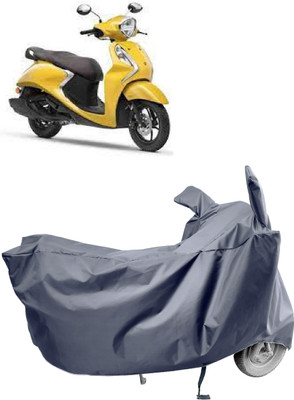 Amexride Two Wheeler Cover for Yamaha(Fascino BS6, Grey)