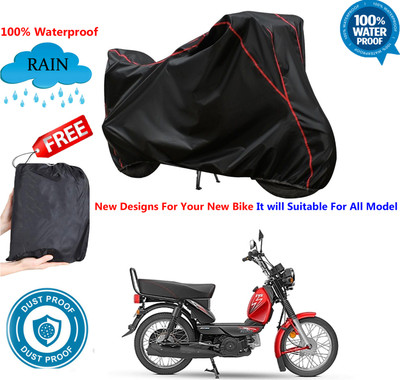 AUTOCAD Waterproof Two Wheeler Cover for TVS(XL 100 Comfort, Black)