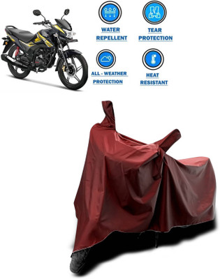 KEDIT Two Wheeler Cover for Honda(CB Shine SP, Maroon)