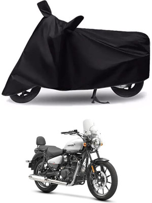 KEDIT Two Wheeler Cover for Royal Enfield(Meteor 350, Black)