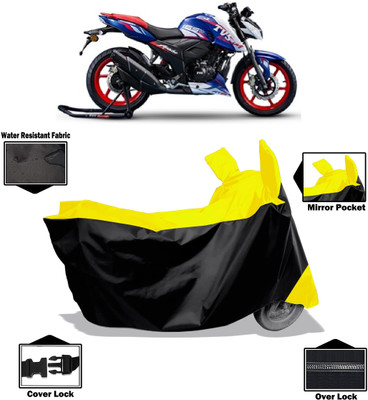 Amexride Two Wheeler Cover for TVS(Apache RTR 165 RP, Yellow)