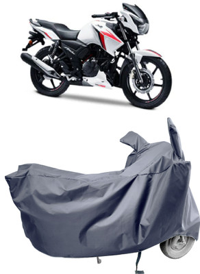 Amexride Two Wheeler Cover for TVS(Apache RTR 160, Grey)
