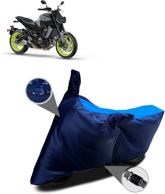 AutoGalaxy Waterproof Two Wheeler Cover for Yamaha(MT 09, Blue)
