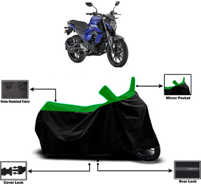 Amexride Two Wheeler Cover for Yamaha(FZ-FI BS6, Green)