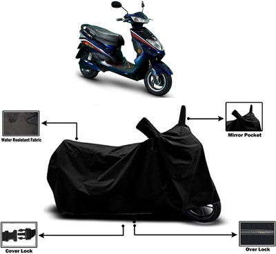 Amexride Two Wheeler Cover for Okinawa(Ridge Plus, Black)