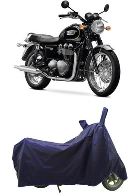 Coxtor Waterproof Two Wheeler Cover for Triumph(Bonneville T120 Black, Blue)