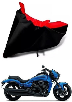 DSAMI Two Wheeler Cover for Suzuki(Intruder M1800R, Red, Black)
