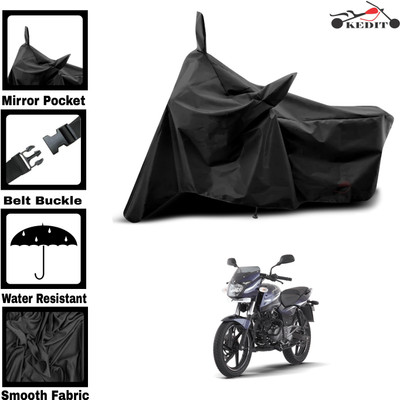 KEDIT Two Wheeler Cover for Universal For Bike(Pulsar 180 BS6, Black)