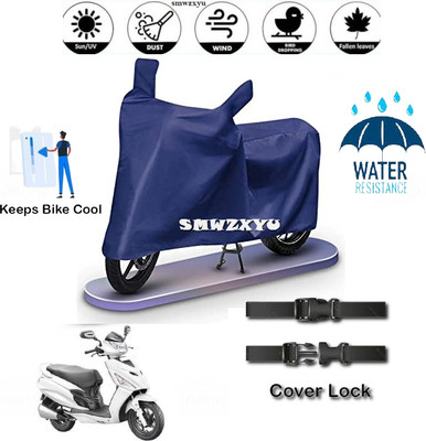 smwzxyu Waterproof Two Wheeler Cover for Hero(Maestro, Grey, Blue)