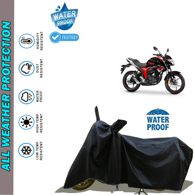 AutoGalaxy Waterproof Two Wheeler Cover for Suzuki(Gixxer Special Edition, Black)