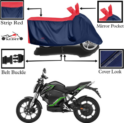 KEDIT Two Wheeler Cover for Revolt(RV Cafe Racer, Red, Blue)