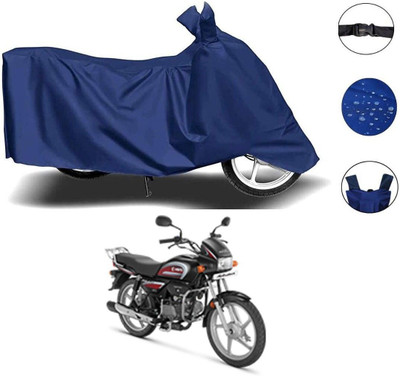 DeepShakshi AUTOMOTIVE Waterproof Two Wheeler Cover for Hero(Splendor Plus, Blue)